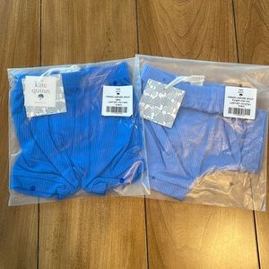 Kate Quinn Panda Shorts 3-6M NWT Still in Package Lake and Forget-Me-Not Colors